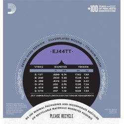 D'Addario EJ44TT, Extra hard tension